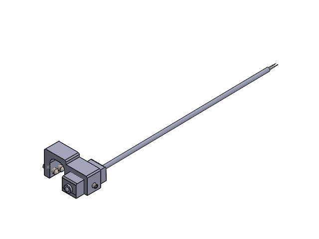 Reed switch with clamp